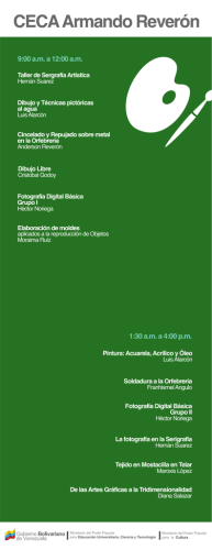 s&aacute;bados unearte - ceca armando reveron -- retiro