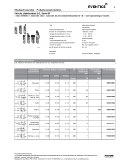 V&aacute;lvula distribuidora 5/2, Serie ST - AVENTICS