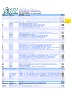 LISTA DE PRECIOS 27/10/2014 TELECOMCONSUL 2005 C.A. RIF