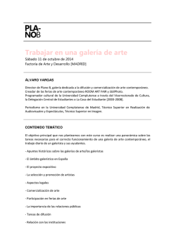 Descargar programa en pdf - Trabajar en una galer&iacute;a de arte