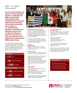 la ESAN (Lima-Per&uacute;) - Universidad EAFIT