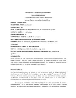 convocatoria. - Facultad de Filosof&iacute;a de la UAQ - Universidad