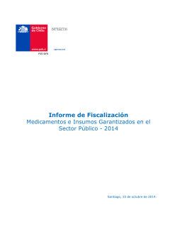 Medicamentos e Insumos Garantizados - Superintendencia de Salud