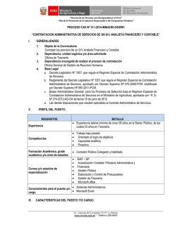 Bases - Ministerio de Agricultura