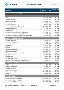 Lista de precios (553 KB) - Eneso