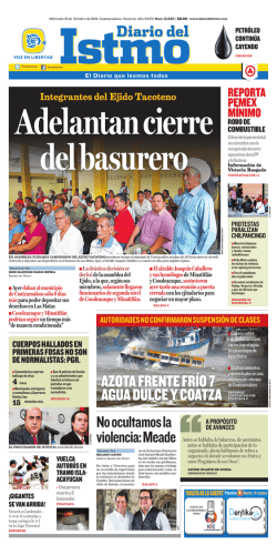 azota frente fr&iacute;o 7 aGua dulCe y Coatza - Diario del Istmo