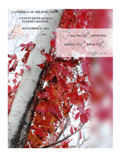 cathedral of the holy cross twenty-fifth sunday in ordinary time