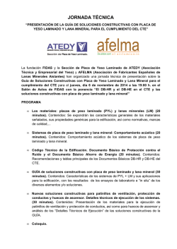 Programa Jornada ATEDY noviembre 2014 - ETSA