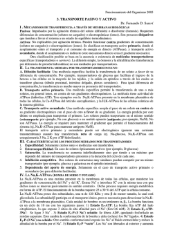 3. TRANSPORTE PASIVO Y ACTIVO Dr. Fernando D. Sarav&iacute;