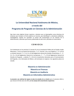 La Universidad Nacional Aut&oacute;noma de M&eacute;xico, a trav&eacute;s del