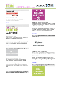 PROGRAMA 2014 (17 Octubre) - colegio3punto0