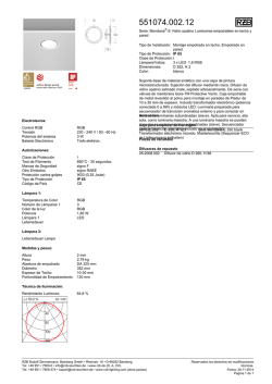 Hoja de datos - RZB Leuchten