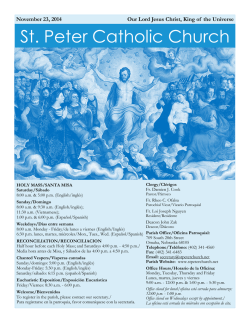 St. Peter Catholic Church St. Peter Catholic Church