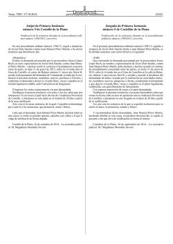 Jutjat de Primera Inst&agrave;ncia n&uacute;mero 5 de Castell&oacute; de la Plana