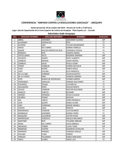 Admitidos Sede Arequipa