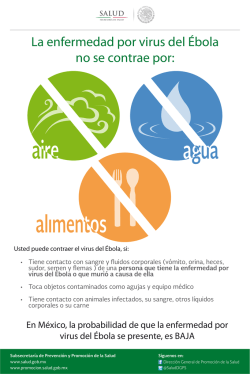 Cartel contagio_ebola - Secretar&iacute;a de Salud :: M&eacute;xico
