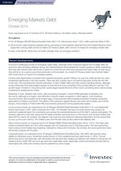 Emerging Markets Debt Indicator - Amazon Web Services