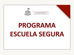 Presentaci&oacute;n PES - jalisco tu destino educativo