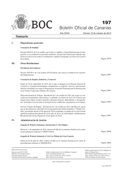 Sumario - Sede electr&oacute;nica del Gobierno de Canarias