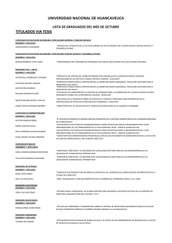 lista de graduados titulo - Universidad Nacional de Huancavelica