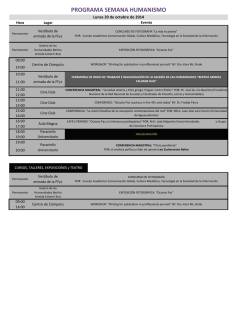 programa _semana_humanismo_xxxvi.pdf - Facultad de Filosof&iacute;a y