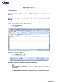 MEN&Uacute; SIIGO ADDIN - Portal de Clientes Siigo