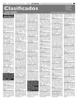 Clasificados Diario El Clarin de La Victoria Viernes - ElClarin.net.ve