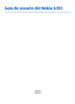 Gu&iacute;a de usuario del Nokia 6301 - Microsoft