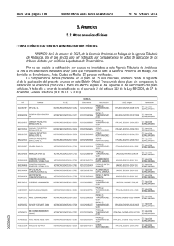 5. Anuncios - Junta de Andaluc&iacute;a