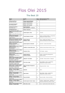 Flos Olei 2015 - Olivarama