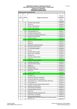Para Obras de Arquitectura - Bienvenidos al Sitio Web del Ministerio