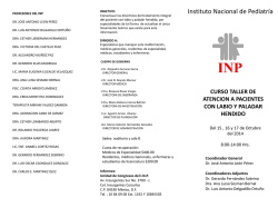 Diapositiva 1 - Instituto Nacional de Pediatr&iacute;a