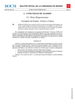C) Otras Disposiciones - Sede Electr&oacute;nica del Boletin Oficial de la