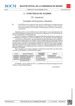 PDF (BOCM-20141105-8 -1 p&aacute;gs -85 Kbs) - Sede Electr&oacute;nica del