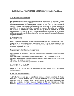 BASES CAMPA&Ntilde;A &ldquo;MANIFIESTO DE LAS - Banco Falabella