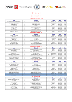 Local Visitante Campo Fecha Hora TAPERIA SOBRAN OS