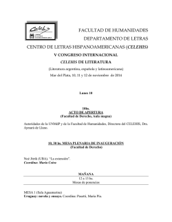 Programa - Departamento de Letras