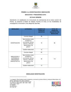 PREMIO A LA INVESTIGACI&Oacute;N E INNOVACI&Oacute;N EDUCATIVA Y