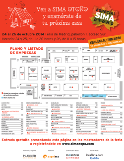 Plano de la feria - SIMAEXPO