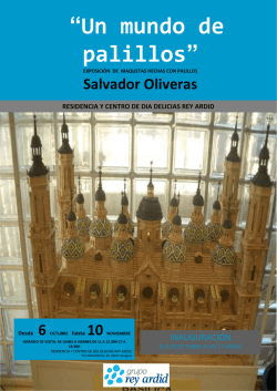 Un mundo de palillos - Fundaci&oacute;n Rey Ardid