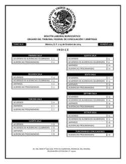 14 - Tribunal Federal de Conciliaci&oacute;n y Arbitraje