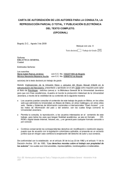 Bogot&aacute;, D - Repositorio Institucional - Pontificia Universidad Javeriana