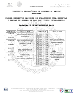 Primer Encuentro Nacional de Evaluaci&oacute;n para Escoltas y Bandas