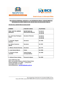 Oficina del Secretario - Sep,BCS