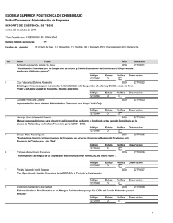 Ingeniero en Finanzas - biblioteca espoch - Escuela Superior