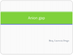Ani&oacute;n gap - Bioq. Lucresia Drago