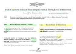 Jornada de presentaci&oacute;n del Grupo de Estudio de Propiedad