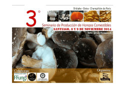 3&deg; Seminario de Producci&oacute;n de Hongos - Hongos de Chile
