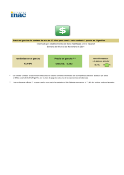 Precio del cordero en gancho - Inac