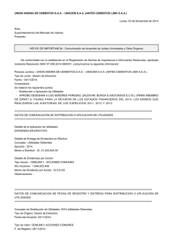 UNION ANDINA DE CEMENTOS S.A.A. - UNACEM S.A.A. (ANTES